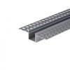 Profil do LED zestaw, ALU anodowany do gipsowania 125mm V-TAC 2mb klosz mleczny 15x15mm VT-8201